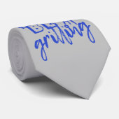 Ik zou liever BBQ-Vaderdag gaan grillen Stropdas (Opgerold)