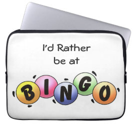 Ik zou liever bij BINGO zijn Laptop Sleeve
