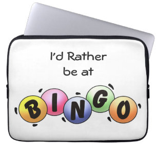 Ik zou liever bij BINGO zijn Laptop Sleeve
