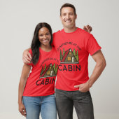 Ik zou liever bij de Cabin Natuur zijn | Mannen T- T-shirt (Unisex)
