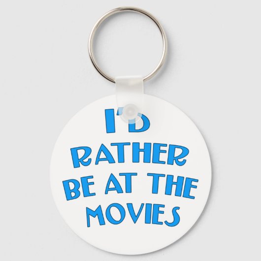 Ik zou liever bij de films zijn sleutelhanger (Voorkant)