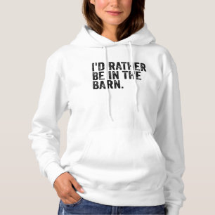 Ik zou liever bij de muur zijn. hoodie