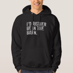 Ik zou liever bij de muur zijn. hoodie