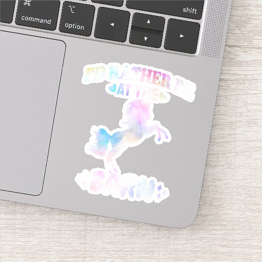 Ik zou liever bij de muur zijn. sticker (Detail)