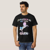 Ik zou liever bij de muur zijn. t-shirt (Voorkant volledig)