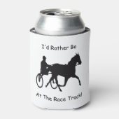 Ik zou liever bij de races van het Race-spoor zijn Blikjeskoeler (Blikje Voorkant)