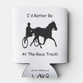 Ik zou liever bij de races van het Race-spoor zijn Blikjeskoeler (Achterkant)