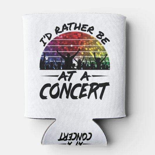 Ik zou liever bij een concert zijn blikjeskoeler (Achterkant)