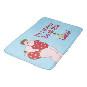 "Ik zou liever bij het meer zijn" Badmat (Gekanteld)