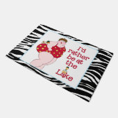 "Ik zou liever bij het meer zijn!" Deurmat (Schuin)