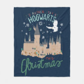 Ik zou liever bij Hogwarts blijven deze kerst Fleece Deken (Voorkant)