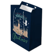 Ik zou liever bij Hogwarts blijven deze kerst Medium Cadeauzakje (Achterkant Gekanteld)