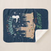 Ik zou liever bij Hogwarts blijven deze kerst Sherpa Deken (Voorkant (horizontaal))