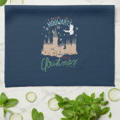 Ik zou liever bij Hogwarts blijven deze kerst Theedoek (Gevouwen)