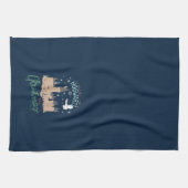 Ik zou liever bij Hogwarts blijven deze kerst Theedoek (Horizontaal)