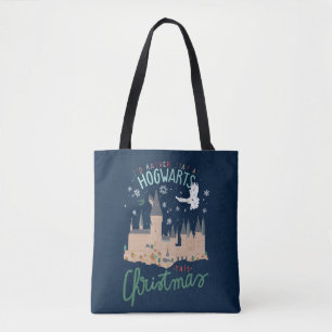 Ik zou liever bij Hogwarts blijven deze kerst Tote Bag