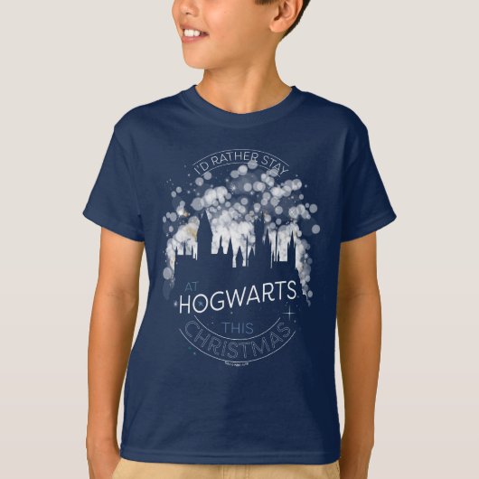 Ik zou liever bij HOGWARTS™ Magic Lights Art blijv T-shirt (Voorkant)