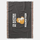 Ik zou liever bij mijn hamsters zijn deken (Voorkant Verticaal)