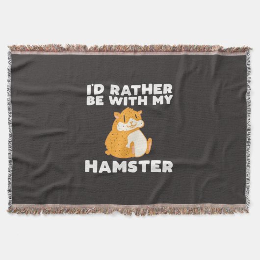 Ik zou liever bij mijn hamsters zijn deken (Voorkant)