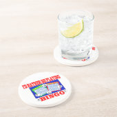 Ik zou liever Bingo spelen! Zandsteen Onderzetter (Zijkant)