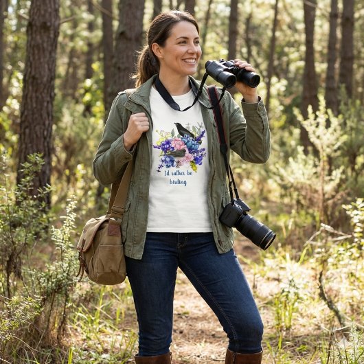 Ik zou liever Birding/Bird Lover zijn T-shirt