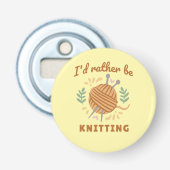 Ik zou liever blijven zitten button flesopener (Voorkant)