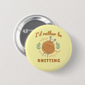Ik zou liever blijven zitten ronde button 5,7 cm (Voorkant /achterkant)