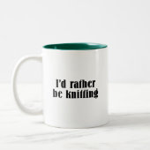 Ik zou liever blijven zitten tweekleurige koffiemok (Links)