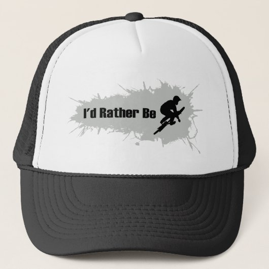 Ik zou liever BMX doen Trucker Pet (Voorkant)