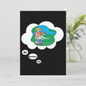 Ik zou liever Bocce spelen Kaart (Staand voorkant)