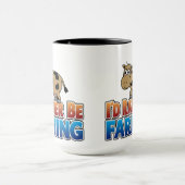 Ik zou liever boer zijn - bruine Koe Mok (Midden)