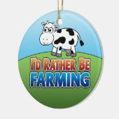 Ik zou liever boer zijn - KOE Keramisch Ornament (Links)