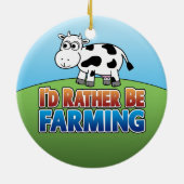Ik zou liever boer zijn - KOE Keramisch Ornament (Achterkant)