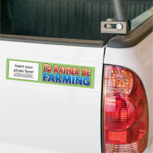 Ik zou liever boer zijn. (virtuele landbouw) bumpersticker