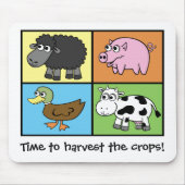 Ik zou liever boer zijn. (Virtuele landbouw) Muismat (Voorkant)