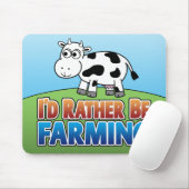 Ik zou liever boer zijn. (Virtuele landbouw) Muismat (Met muis)