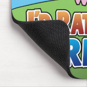 Ik zou liever boer zijn. (Virtuele landbouw) Muismat (Hoek)