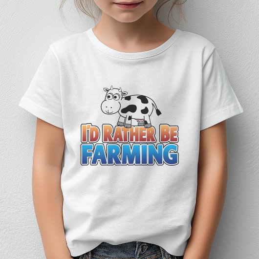 Ik zou liever boer zijn. (Virtuele landbouw) T-shirt
