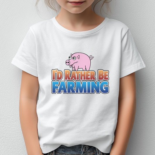 Ik zou liever boer zijn. (virtuele landbouw) t-shirt