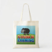 Ik zou liever boer zijn. (Virtuele landbouw) Tote Bag (Voorkant)