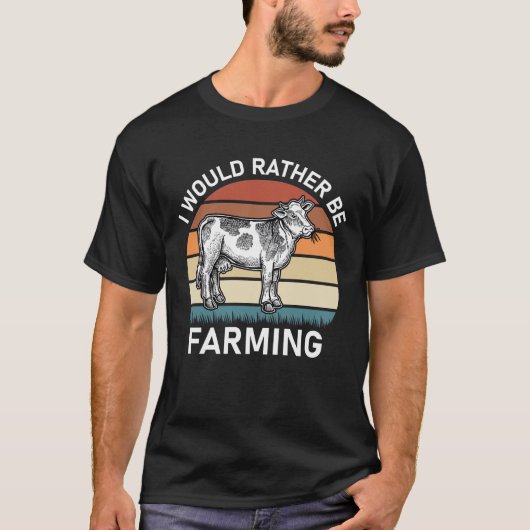 Ik zou liever boeren t-shirt (Voorkant)