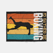Ik zou liever boksen grappige bokser fleece deken (Voorkant (Horizontaal))
