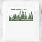 Ik zou liever boszwemmen zijn rechthoekige sticker (Tas)