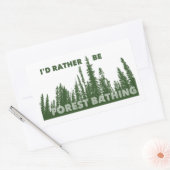 Ik zou liever boszwemmen zijn rechthoekige sticker (Envelop)