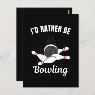 Ik zou liever bowlen briefkaart