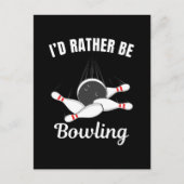 Ik zou liever bowlen briefkaart (Voorkant)