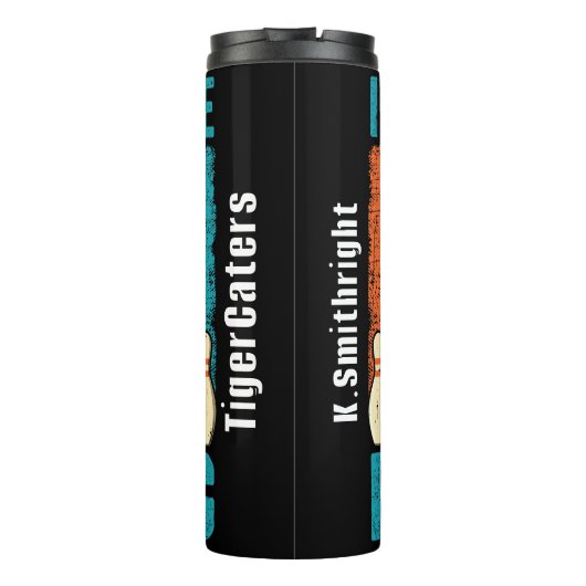 Ik zou liever bowlen grafisch thermosbeker (Achterkant)