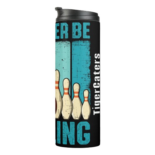 Ik zou liever bowlen grafisch thermosbeker (Geroteerd rechts)