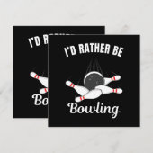 Ik zou liever bowlen kaart (Voorkant / Achterkant)