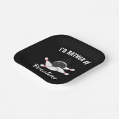 Ik zou liever bowlen papieren bordje (Gebogen)